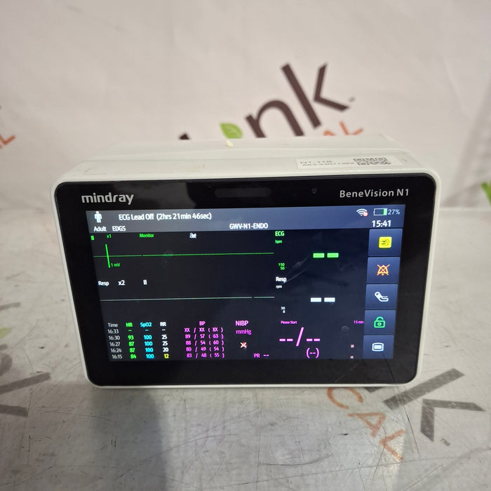 Mindray Benevision N1 Nellcor Transport Monitor