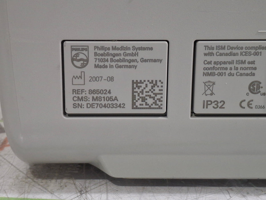 Philips Intellivue MP5 - ECG, Fast SpO2, NIBP Patient Monitor