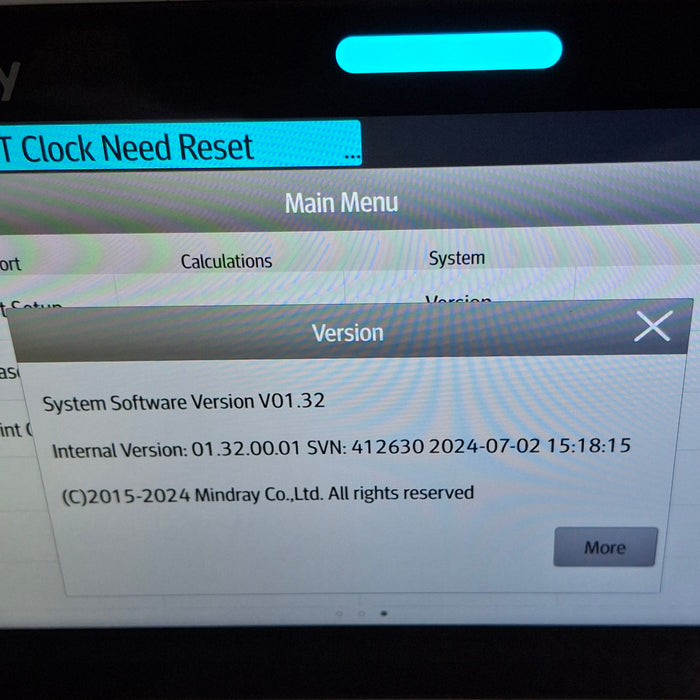 Mindray Benevision N1 Nellcor Transport Monitor