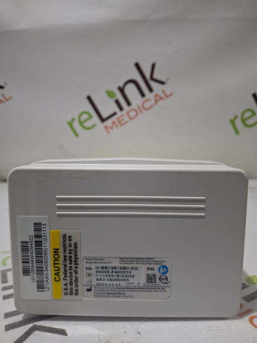 Mindray Benevision N1 Nellcor Transport Monitor