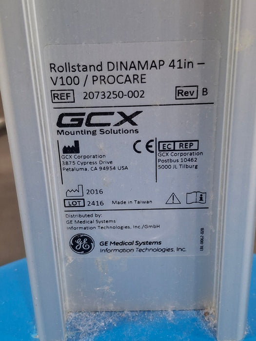 GE Healthcare Roll Stand Mobility Workstation for Dinamap Monitors