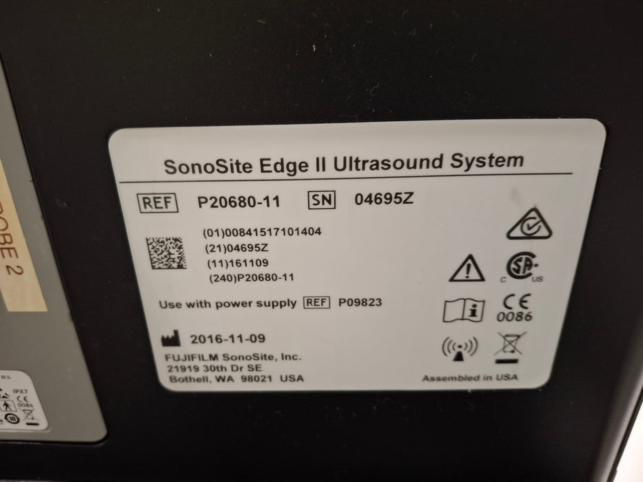 Fujifilm P20680-11 Sonosite Edge II Ultrasound