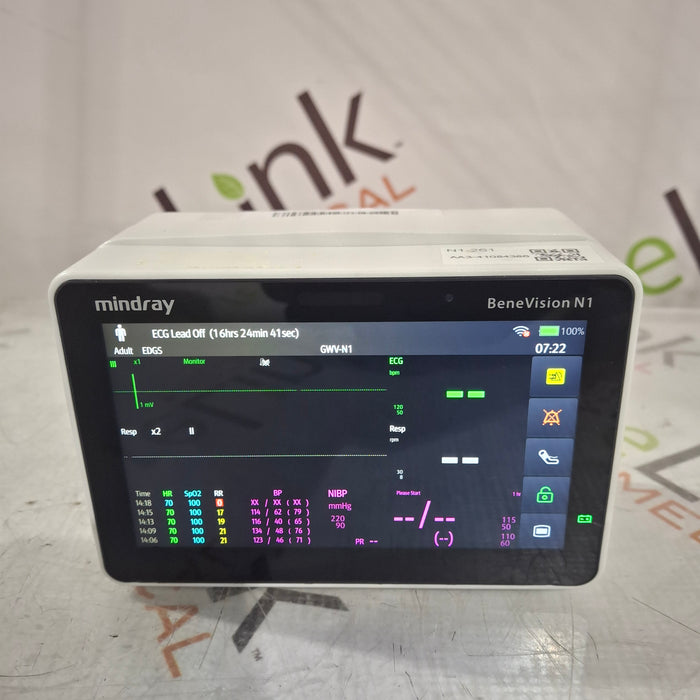 Mindray Benevision N1 Nellcor Transport Monitor