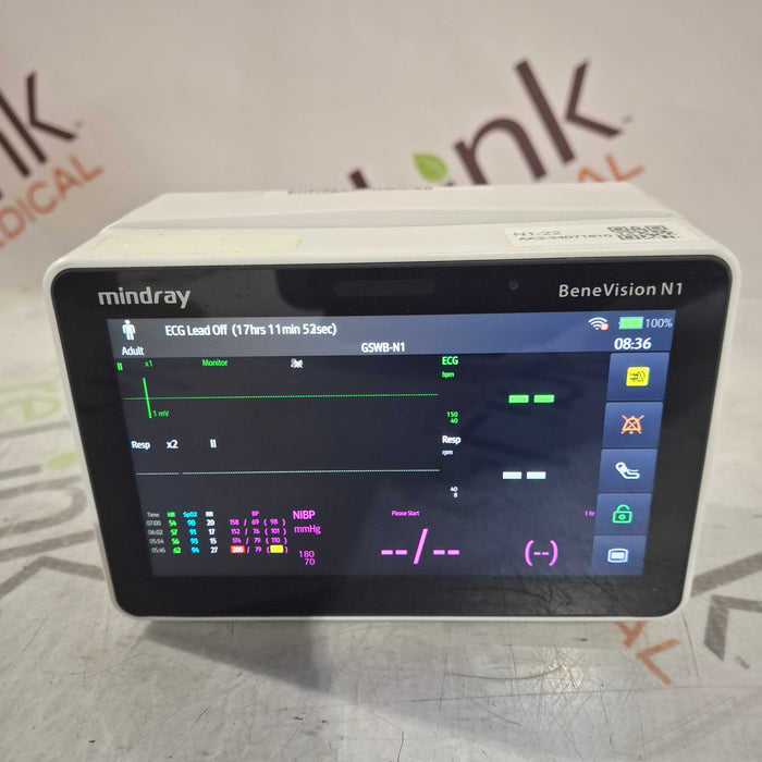 Mindray Benevision N1 Nellcor Transport Monitor