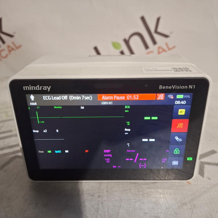Mindray Benevision N1 Nellcor Transport Monitor