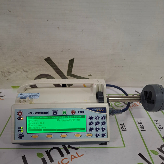 Smiths Medical Medfusion 3500 Syringe Infusion Pump