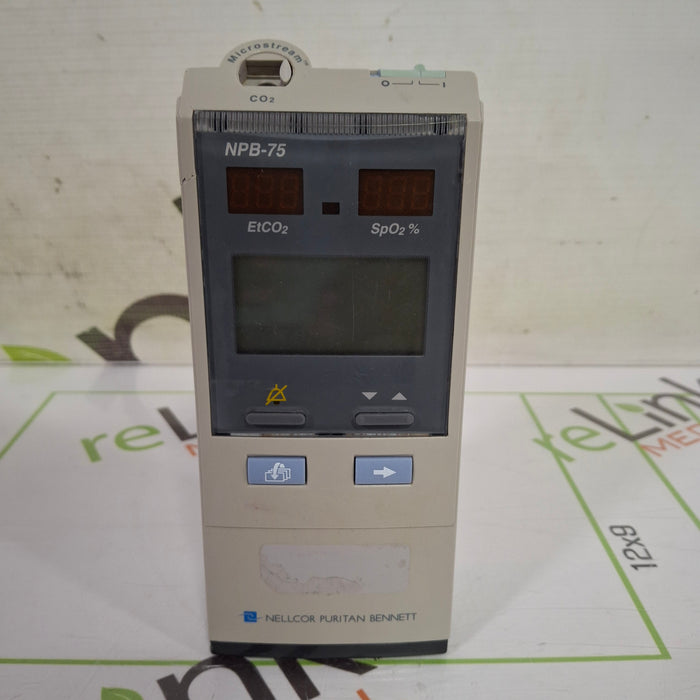 Nellcor Oximax NPB-75  Microstream Pulse Oximeter Capnograph