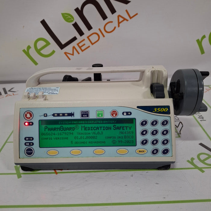 Smiths Medical Medfusion 3500 Syringe Infusion Pump