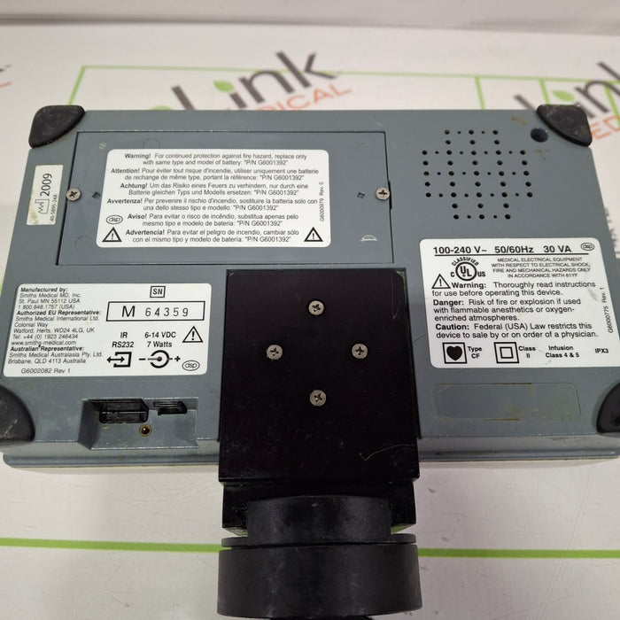 Smiths Medical Medfusion 3500 Syringe Infusion Pump