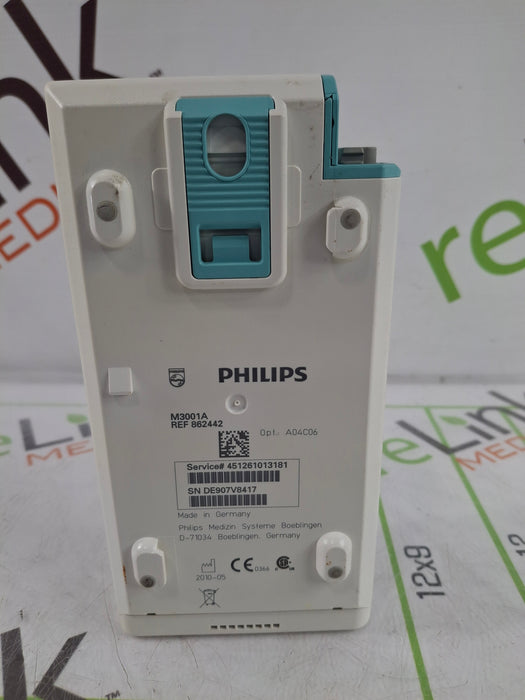 Philips M3001A-A01C06 Fast SpO2, NIBP, ECG, Temp, IBP MMS Module