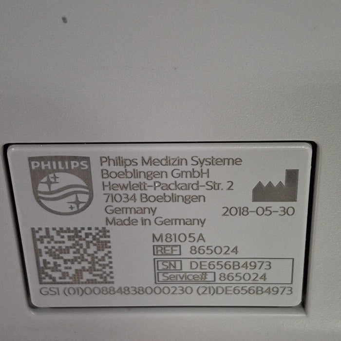 Philips Intellivue MP5 - ECG, OxiMax SpO2, NIBP Patient Monitor