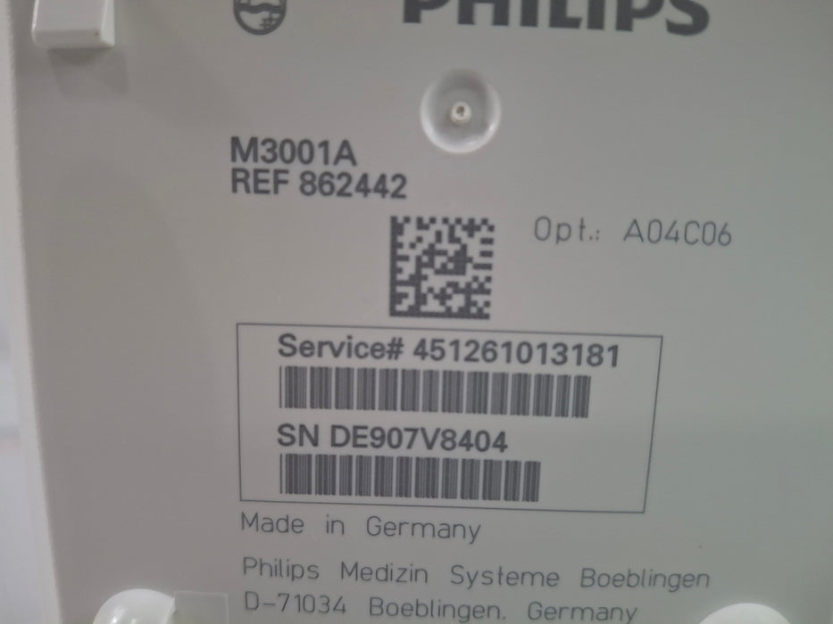 Philips M3001A-A04C06 OxiMax SpO2, NIBP, ECG, Temp, IBP MMS Module