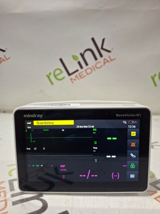 Mindray Benevision N1 Nellcor Transport Monitor