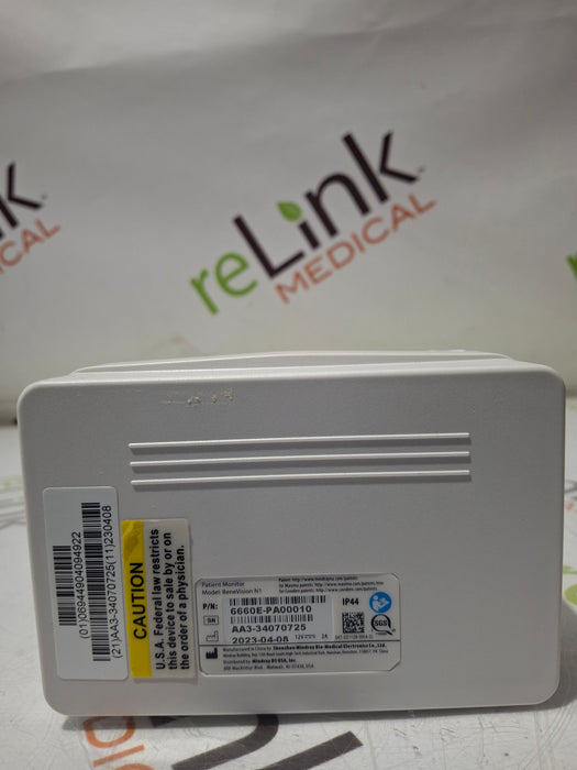 Mindray Benevision N1 Nellcor Transport Monitor
