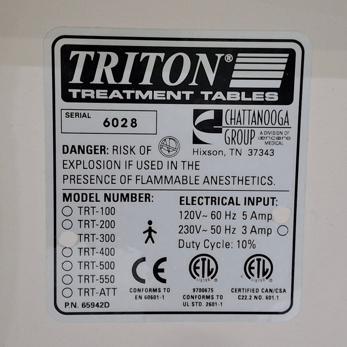 Chattanooga Group Triton Treatment Table