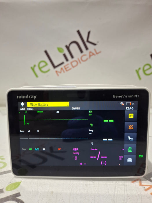 Mindray Benevision N1 Nellcor Transport Monitor