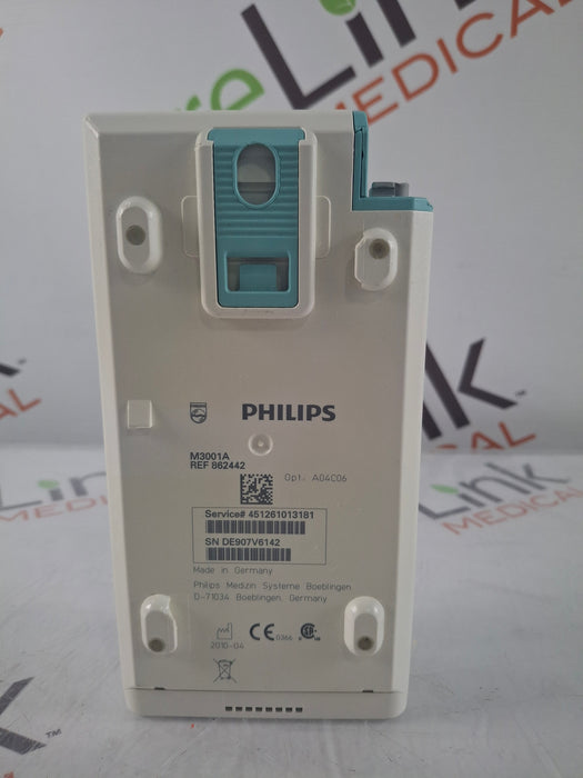 Philips M3001A-A01C06 Fast SpO2, NIBP, ECG, Temp, IBP MMS Module