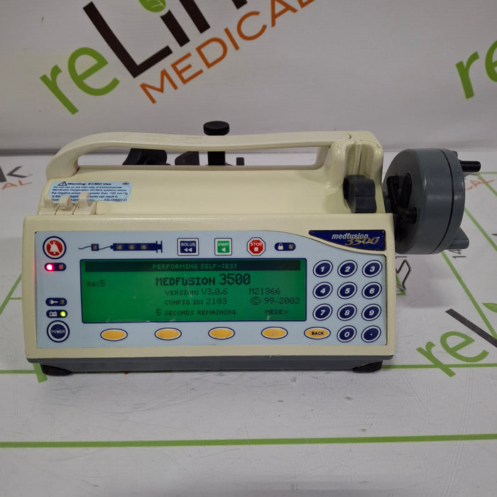 Smiths Medical Medfusion 3500 Version 3 Syringe Infusion Pump