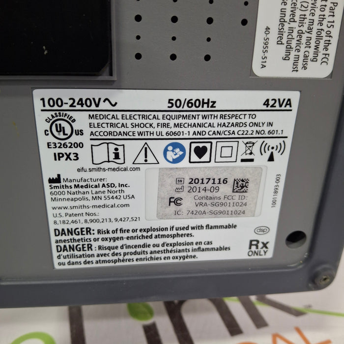 Smiths Medical Medfusion 4000 Syringe Infusion Pump