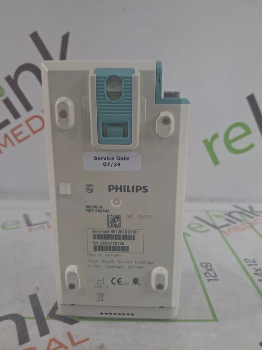 Philips M3001A-A04C06 OxiMax SpO2, NIBP, ECG, Temp, IBP MMS Module