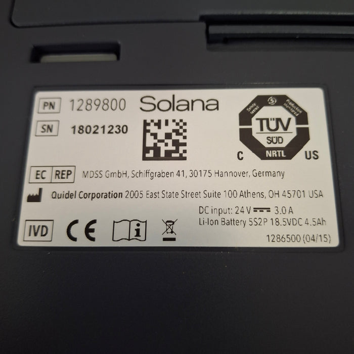 Quidel Solana Molecular Testing Platform