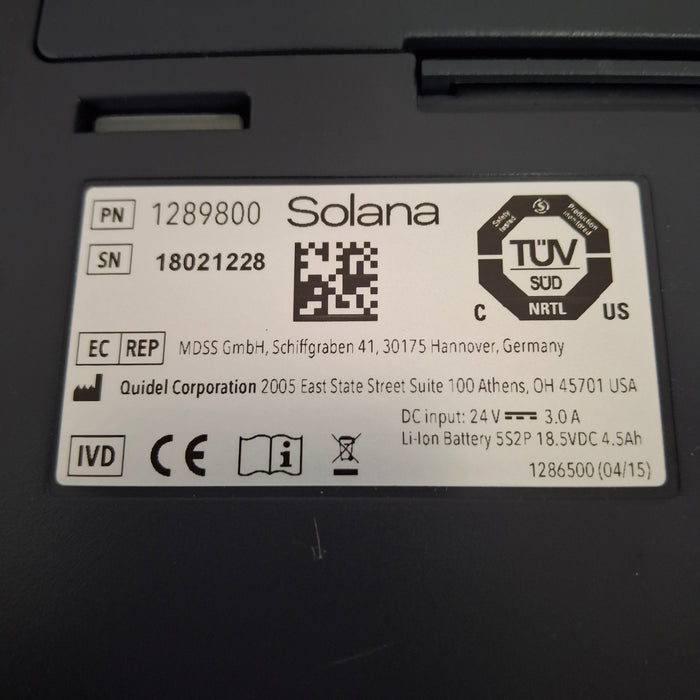 Quidel Solana Molecular Testing Platform