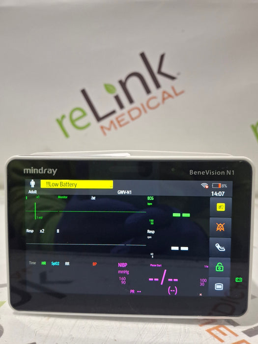 Mindray Benevision N1 Nellcor Transport Monitor