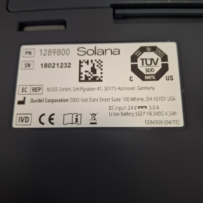 Quidel Solana Molecular Testing Platform