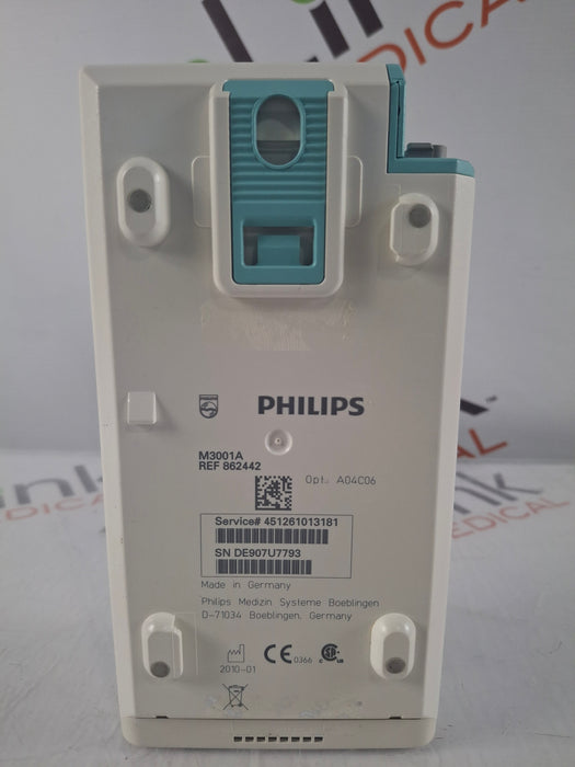 Philips M3001A-A04C06 OxiMax SpO2, NIBP, ECG, Temp, IBP MMS Module