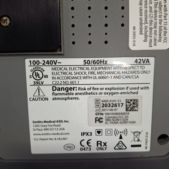 Smiths Medical Medfusion 4000 Syringe Infusion Pump