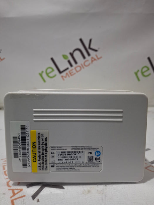 Mindray Benevision N1 Nellcor Transport Monitor