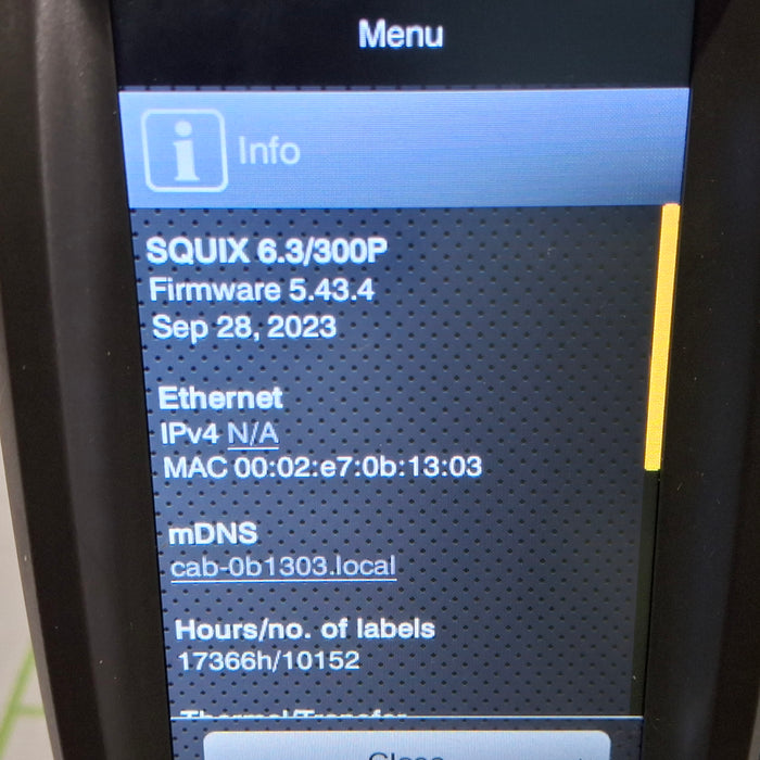 cab SQUIX 6.3/300P Thermal Label Printer