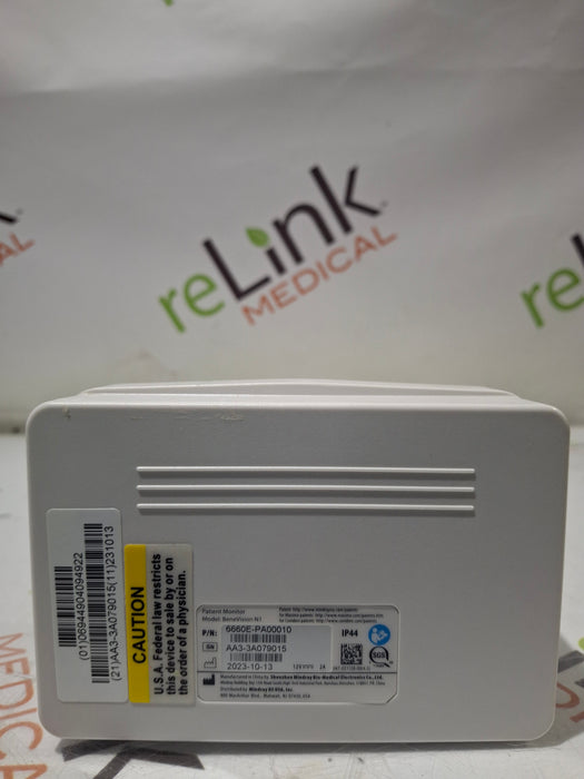Mindray Benevision N1 Nellcor Transport Monitor