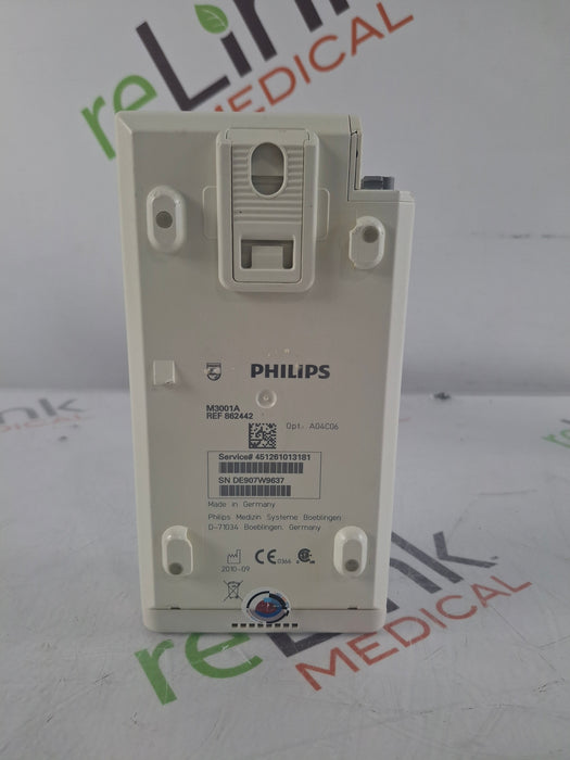Philips M3001A-A04C06 OxiMax SpO2, NIBP, ECG, Temp, IBP MMS Module