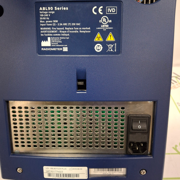 Radiometer ABL90 Flex Plus Blood Gas Analyzer