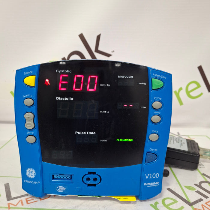 GE Healthcare Dinamap V100 - NIBP, SpO2 Vital Signs Monitor