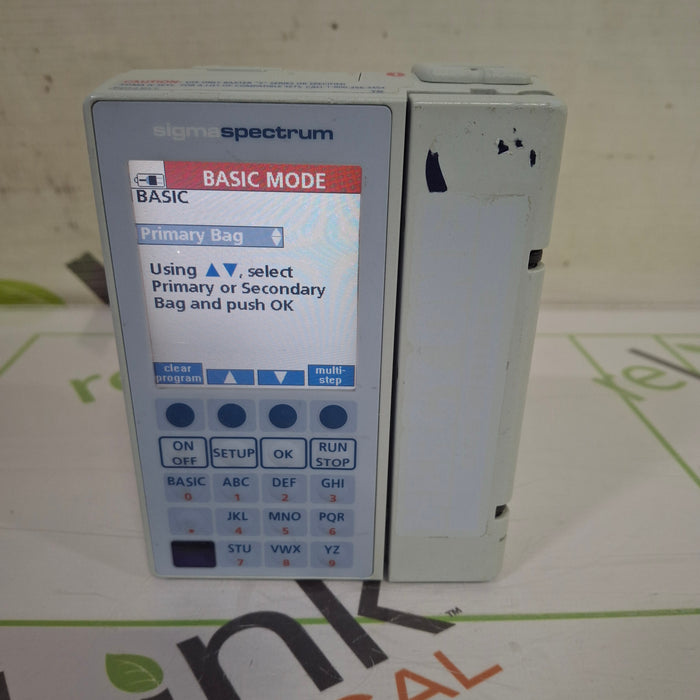 Baxter Sigma Spectrum w/Non Wireless or No Battery Infusion Pump
