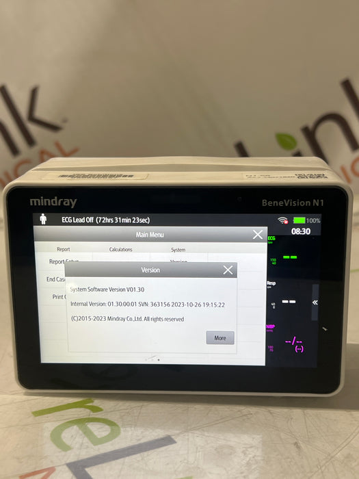 Mindray Benevision N1 Nellcor Transport Monitor