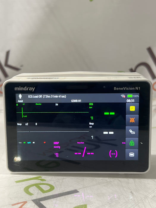 Mindray Benevision N1 Nellcor Transport Monitor