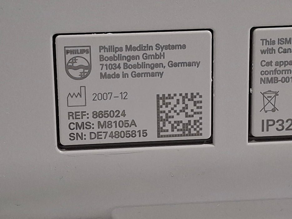 Philips Intellivue MP5 - ECG, Fast SpO2, NIBP Patient Monitor