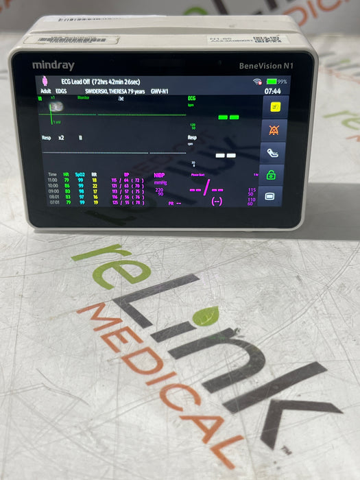 Mindray Benevision N1 Nellcor Transport Monitor
