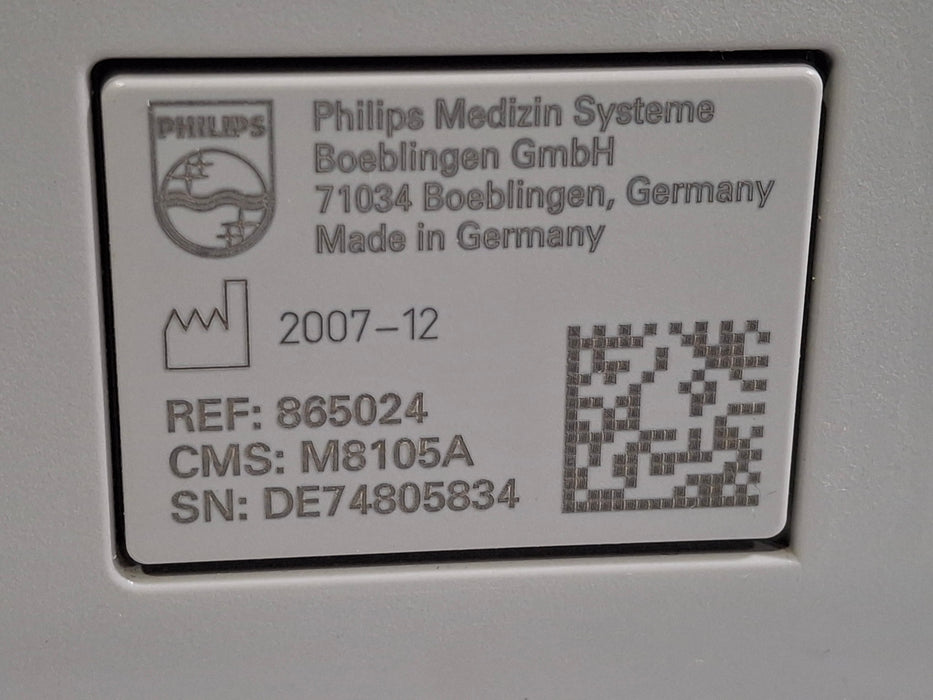 Philips Intellivue MP5 - ECG, Fast SpO2, NIBP Patient Monitor