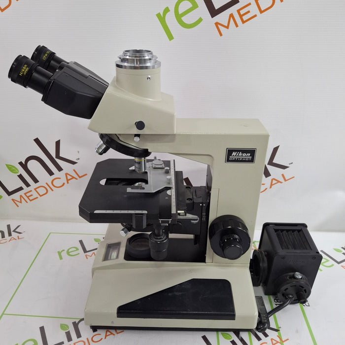 Nikon Optiphot Trinocular Microscope