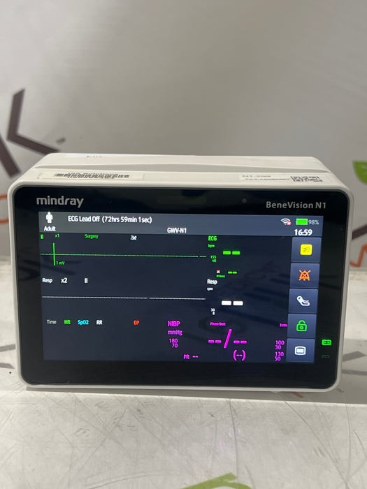 Mindray Benevision N1 Nellcor Transport Monitor
