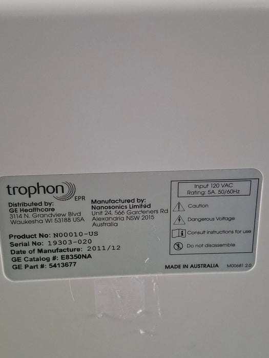 NanoSonics Trophon EPR High Level Disinfection