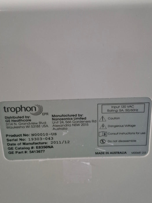 NanoSonics Trophon EPR High Level Disinfection