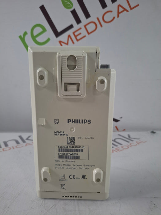 Philips M3001A-A01C06 Fast SpO2, NIBP, ECG, Temp, IBP MMS Module