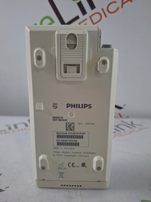 Philips M3001A-A01C06 Fast SpO2, NIBP, ECG, Temp, IBP MMS Module