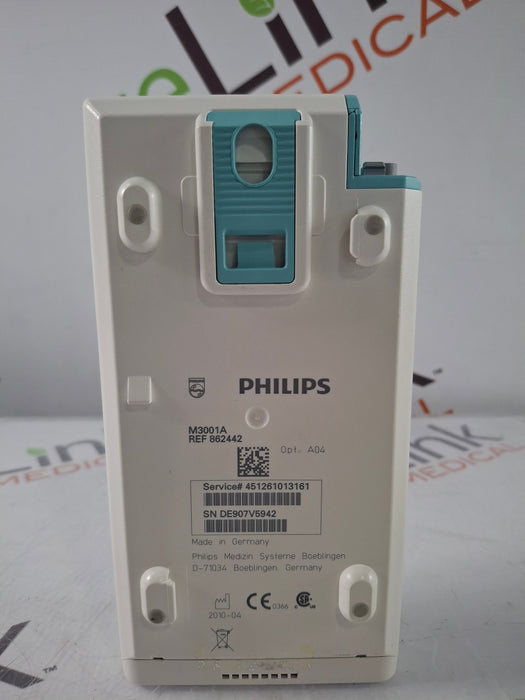 Philips M3001A-A01C06 Fast SpO2, NIBP, ECG, Temp, IBP MMS Module