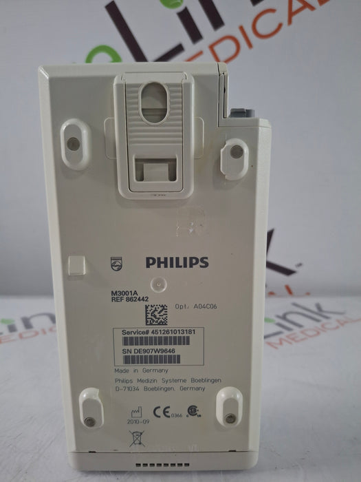 Philips M3001A-A01C06 Fast SpO2, NIBP, ECG, Temp, IBP MMS Module